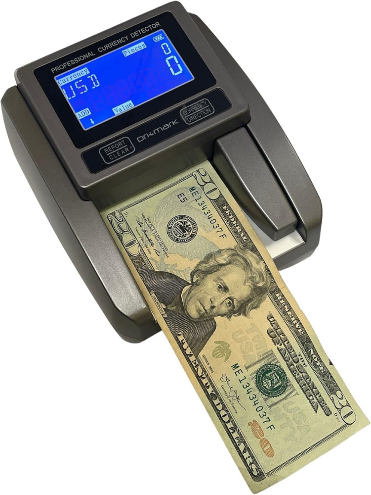 Counterfeit Detector Machine, Five Point Automatic Detection in 1 Second, Magnet