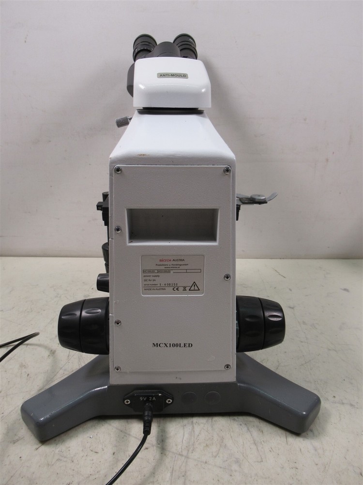 Micros Austria Daffodil Binocular Microscope 4 Objectives & Eyepieces MCX100LED
