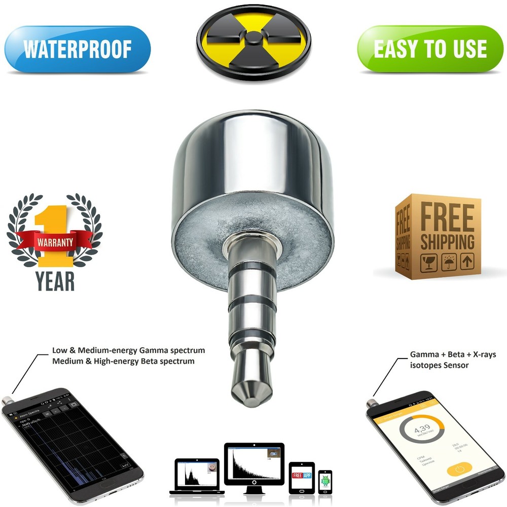 Dosimeter Spectrometer for Android/Radiometer/Geiger Counter/Radiation Detector