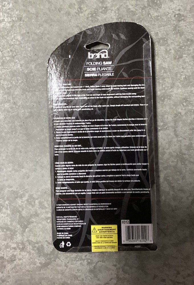 Bond 8202 Turbo Folding Saw