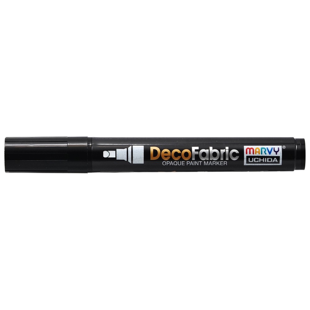 Uchida DecoFabric Opaque Paint Marker Chisel Tip-Black