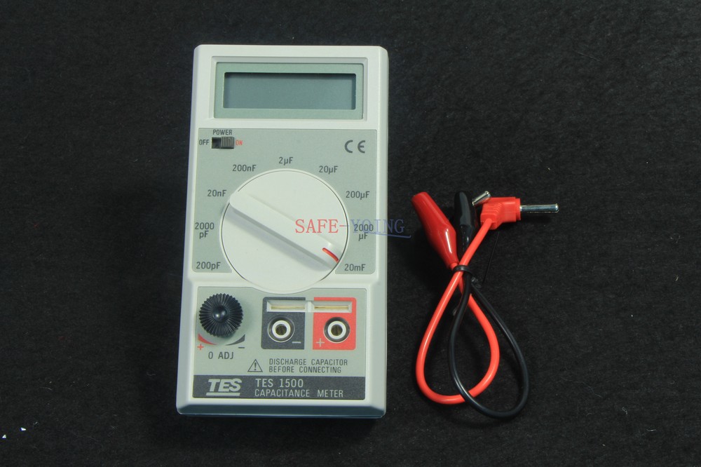 one New TES-1500 Capacitance Tester Meter TES1500