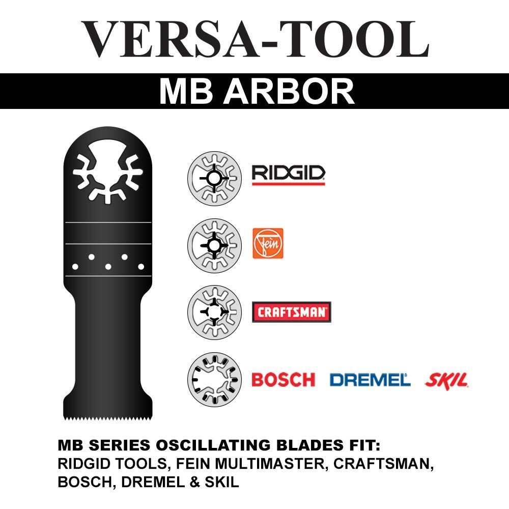 Versa Tool MB1M 52mm Flush Cut (8mm Offset Mount) Stainless Steel Scraper