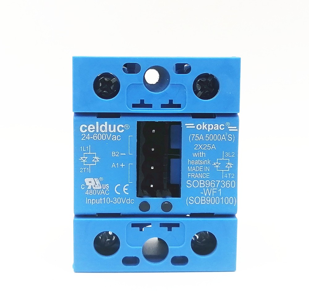1pcs Celduc Solid State Relay SOB967360 -WF1(SOB900100) 2*25A
