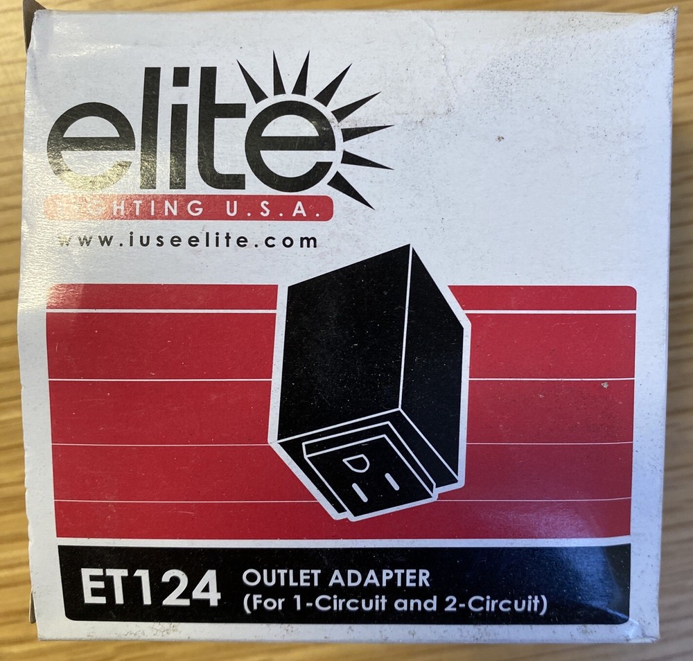 Elite Lighting Et124 Outlet Adapter Track Accessory