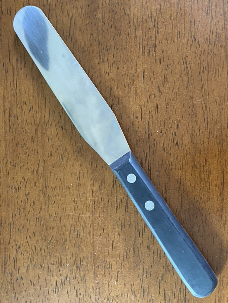 Ardennes Offset Cake Spatula 10.75" Total 6" Blade Riveted Handle Kitchen Tool