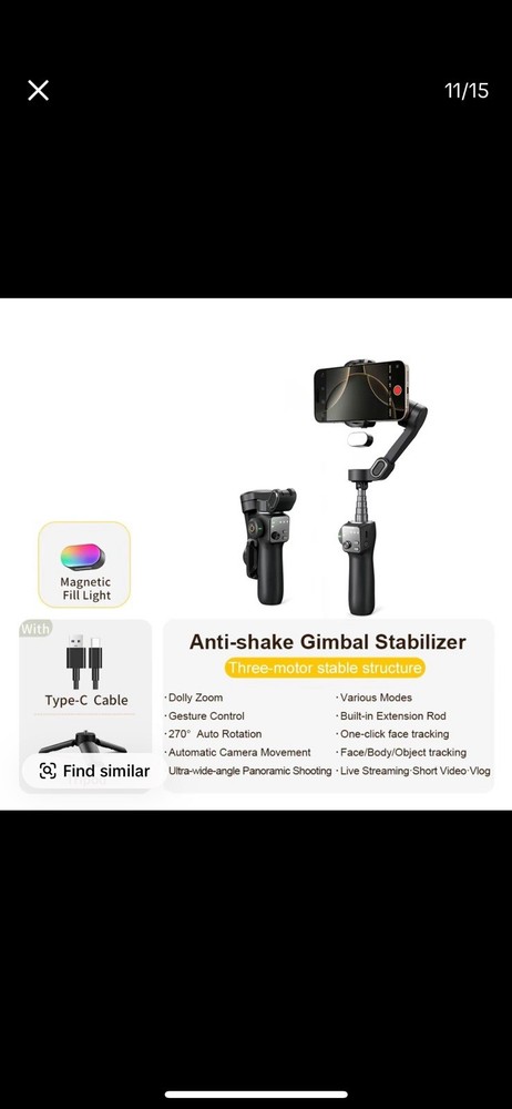 AOCHUAN Smart V8 3-Axis Handheld Gimbal