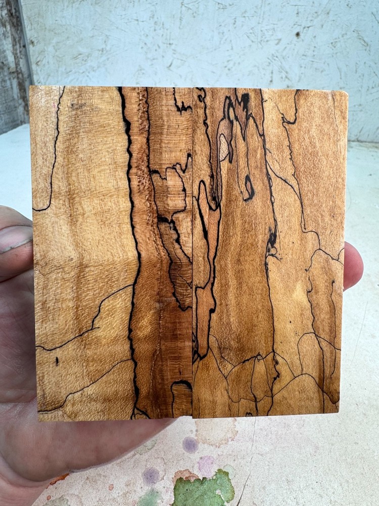 Stabilized Spalted Maple Knife Scales | SSM 234