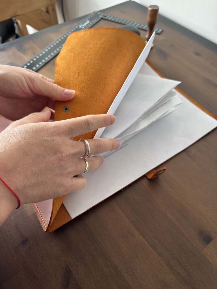 Handmade Leather Document Holder – Personalized Folder