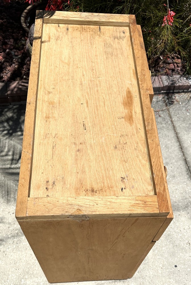 WORK BENCH SUITABLE FOR A SMALL LATHE OR A SEWING MACHINE WITH TOOL HOLDER