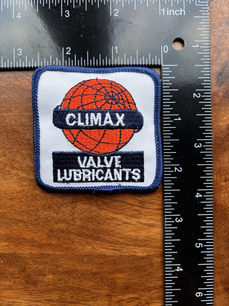 Climax Valve Lubricants Embroidered Patch