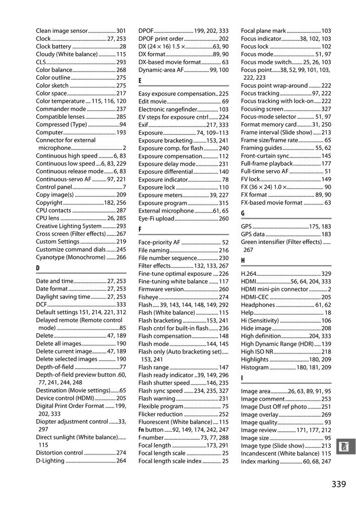 Nikon D610 — User Manual Owners Guide Reference — 367 Pages — USA Made