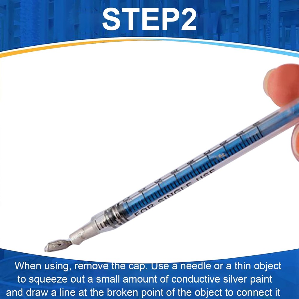 KINGTAIXIN Conductive Silver Paint,0.5 ML Paste Adhesive...