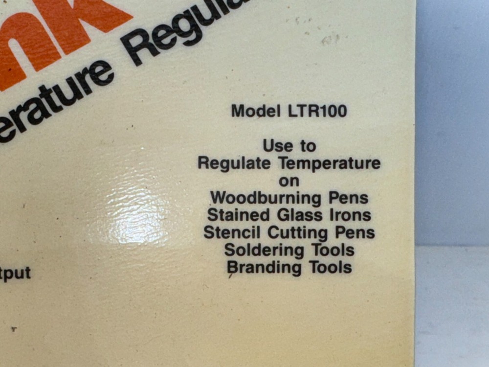 Wall Lenk Temperature Regulator Model LTR100