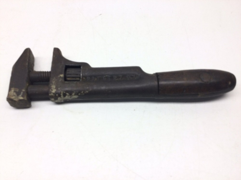 Antique 10” Wood Handle Adjustable Pipe/ Monkey Wrench Sept. 7, ‘97