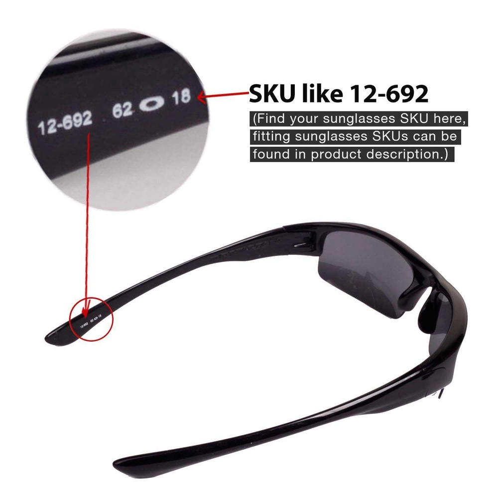 Walleva Clear Non-Polarized Replacement Lenses For Oakley Bottlecap Sunglasses