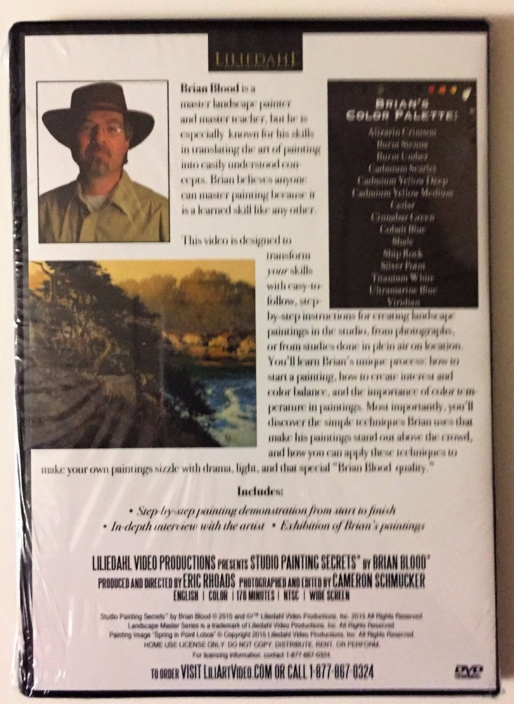 Brian Blood: Studio Painting Secrets - Art Instruction DVD