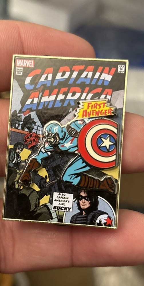 Marvel Comic Covers Box Pin - Captain America ONLY  Limited 500