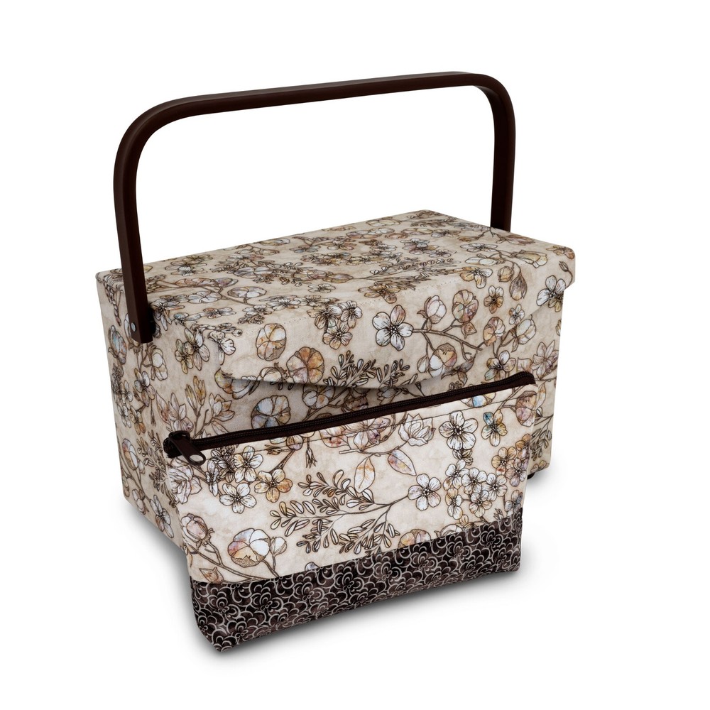 Dritz Rectangular Medium Sewing Basket and Accessory Case