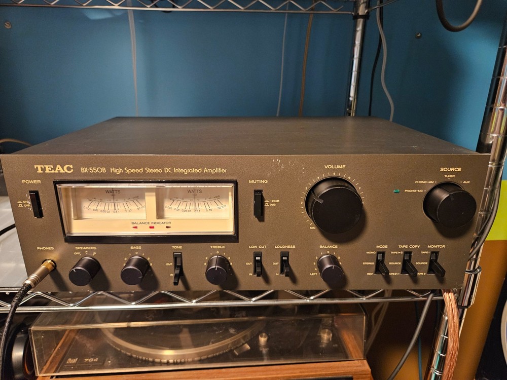 TEAC BX-550 Integrated Amplifier - Fully Serviced, Recapped, L.E.D. lamp