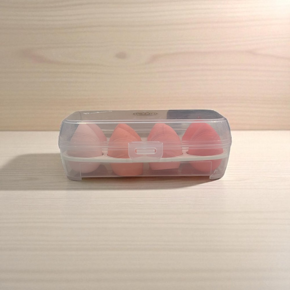 8PC Cosmetic Egg Makeup Sponge Set Blender with Case