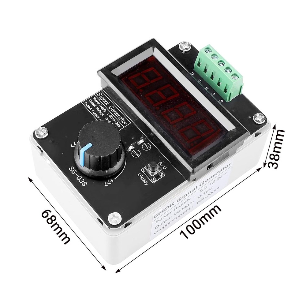 4-20mA Signal Generator Adjustable DC Voltage & Current for PLC LED Testing