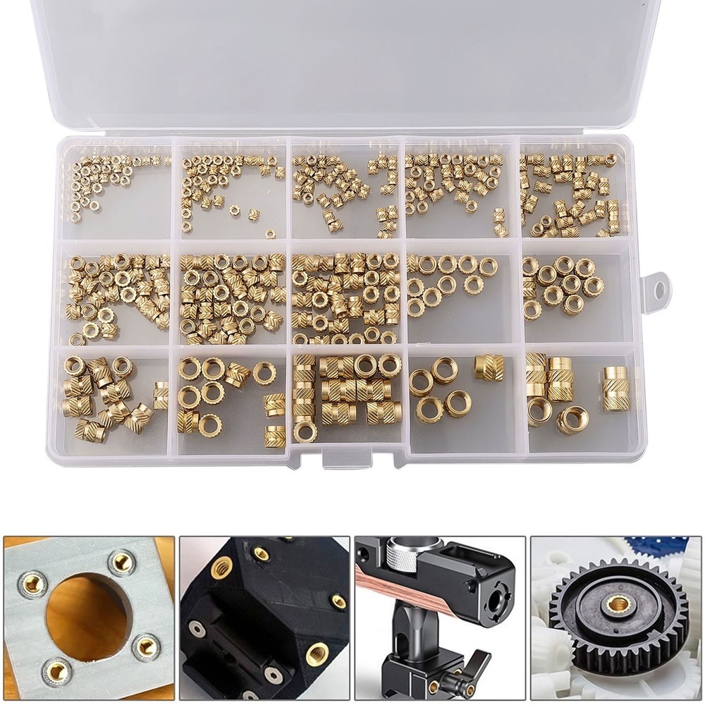 Threaded Inserts Brass M5 M6 Nuts Threaded Threaded Knurled 7 Models