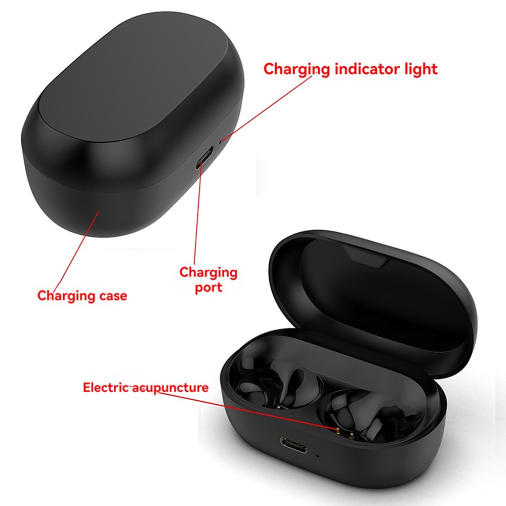 For Jabra Elite 7 Pro Bluetooth Earphone Charging Compartment Black Charging Box