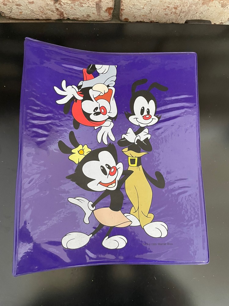 Vintage 1995 WB Animaniacs 3 Ring Binder