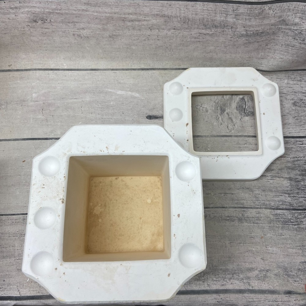 Holland Ceramic Casting Mold Square Pot Planter #H1849