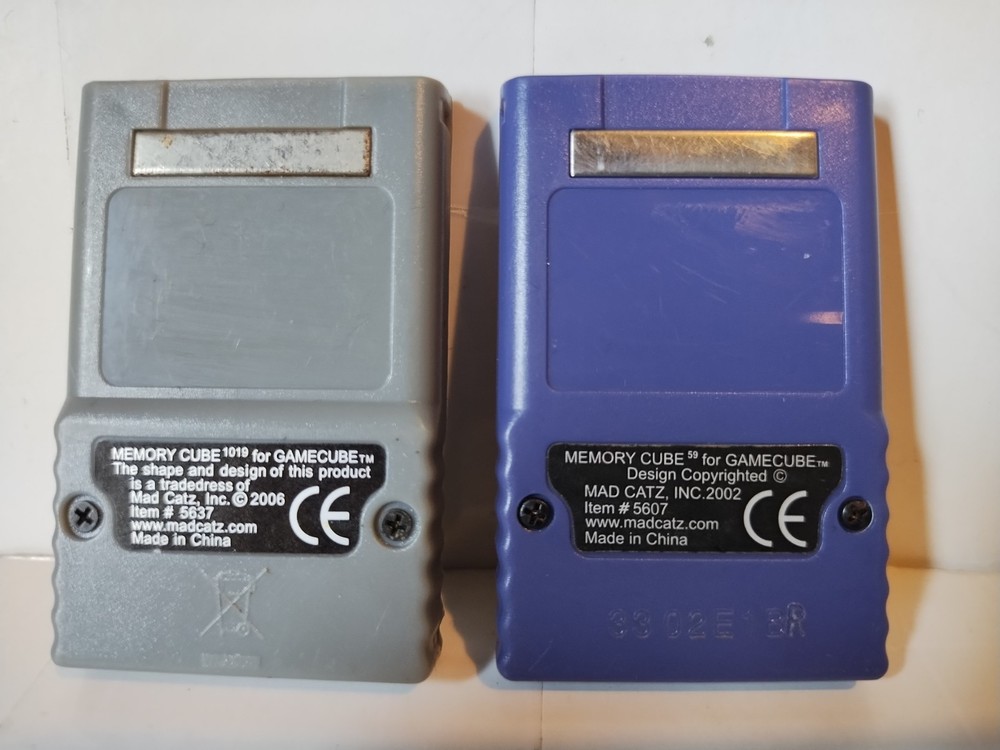 Nintendo Gamecube Memory Cards