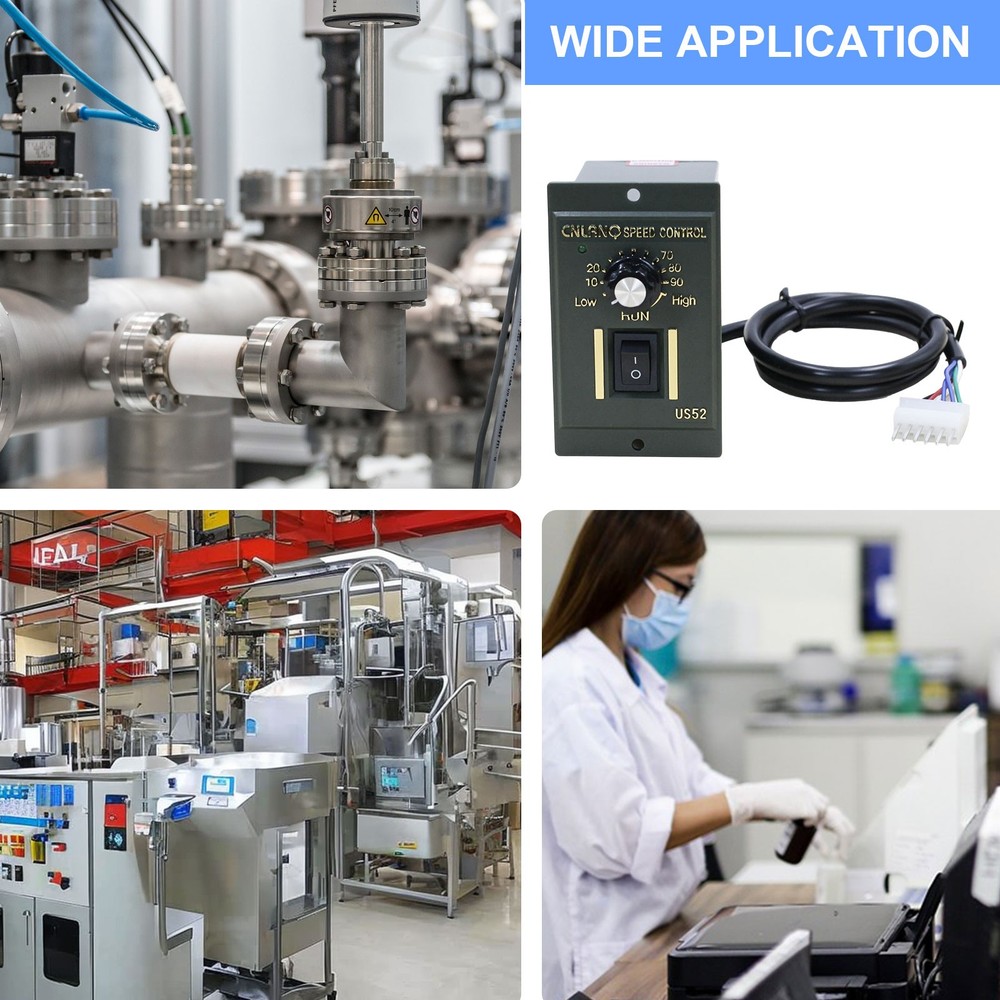 DC Motor Speed Controller 110V AC 120W Reversible Switch Regulator Regulator US