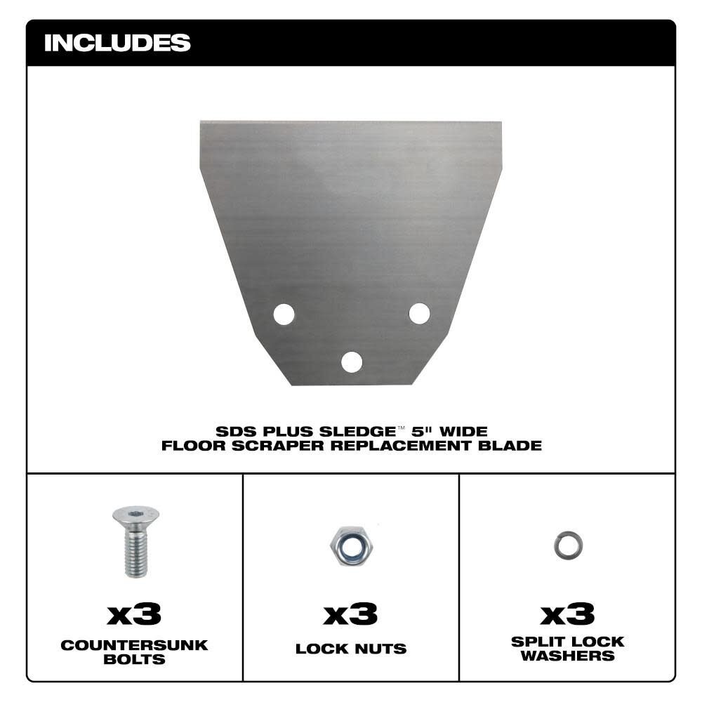 Milwaukee Sds Plus Sledge Floor Scraper Replacement Kit