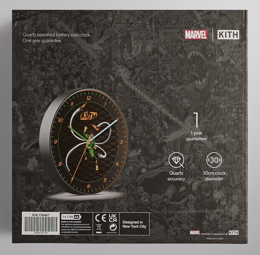 MARVEL KITH DOCTOR OCTOPUS 85TH ANNIVERSARY WALL CLOCK
