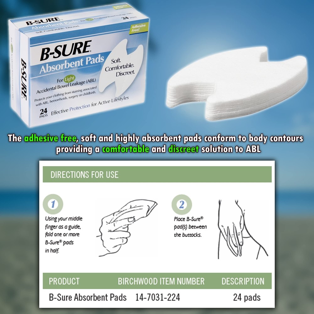 Anal Leakage Pads Box/24 Pads