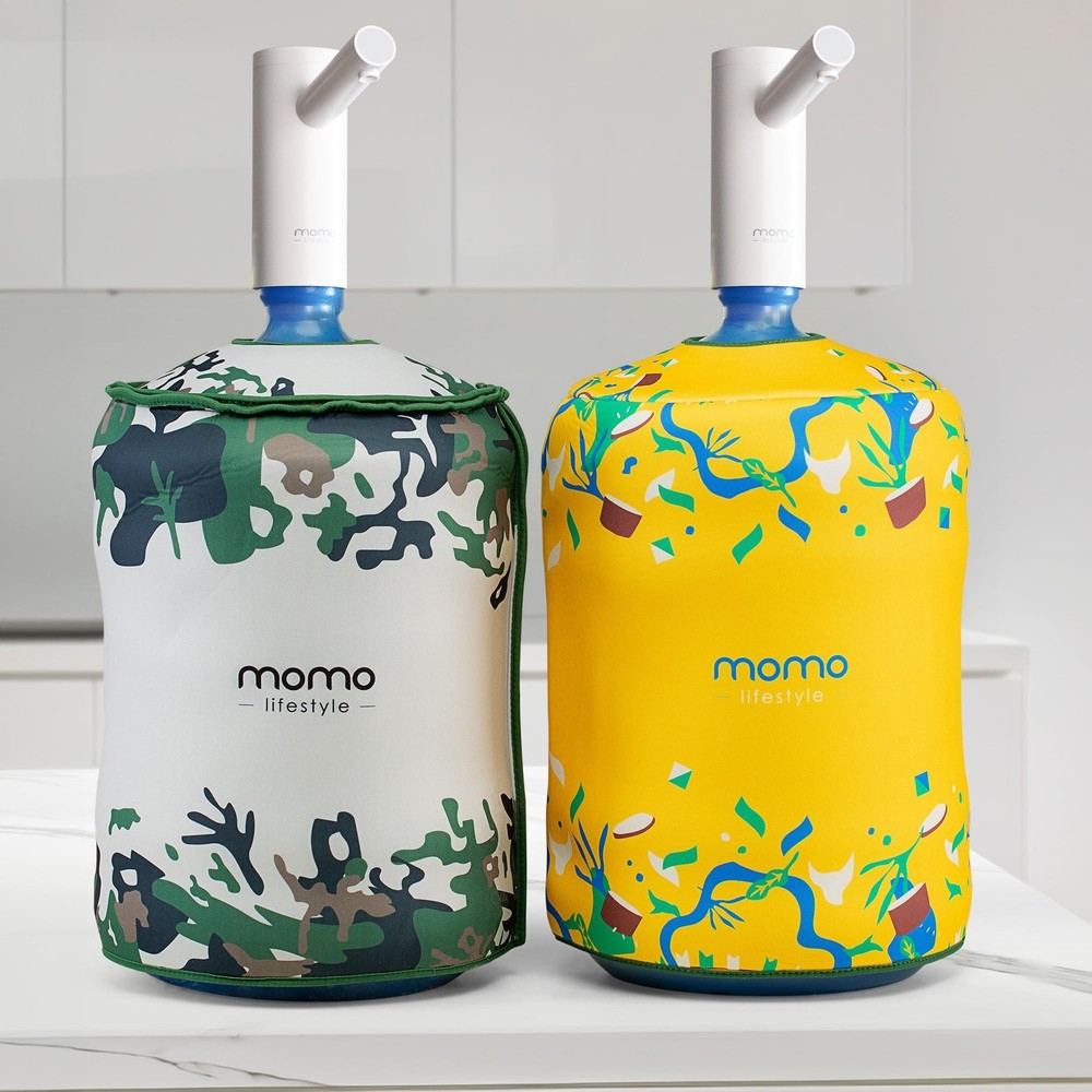Momo Lifestyle 5 Gallon Water Jug Cover - Insulated Neoprene - Blocks UV Rays...