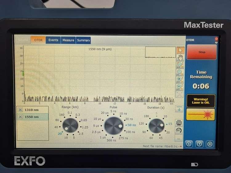 EXFO MaxTester MAX-715B-M1-EA OTDR