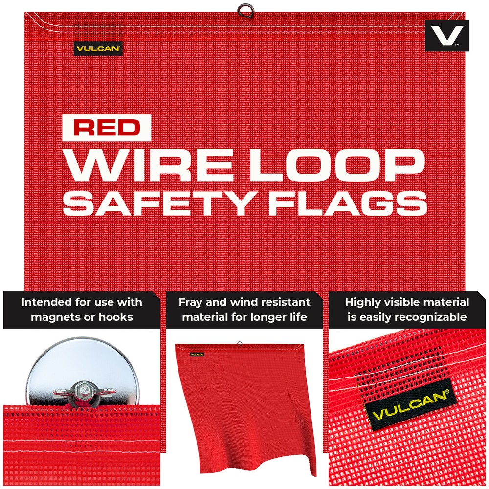 VULCAN Premium Oversize Load Flags, Banners, & Magnets Kit