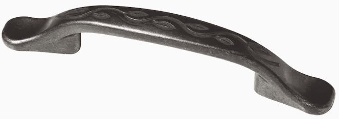 3" Bedford Leaf & Vine Pull Soft Iron