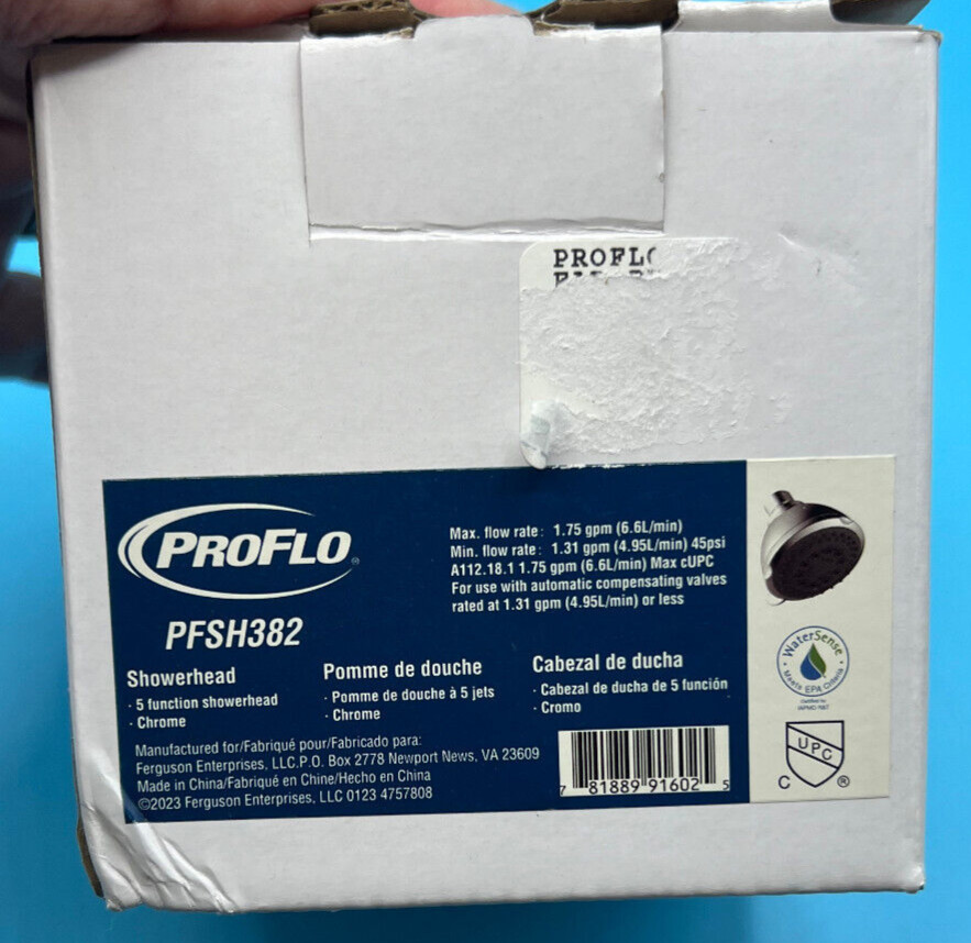 PROFLO 5 Function Showerhead in Chrome PFSH382