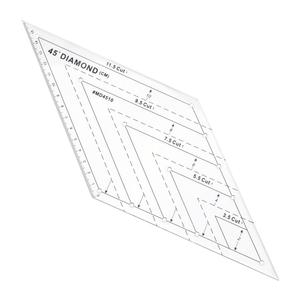 4Pcs Quilting Ruler, Transparent Patchwork Sewing Cutting Craft Ruler DIY Tools