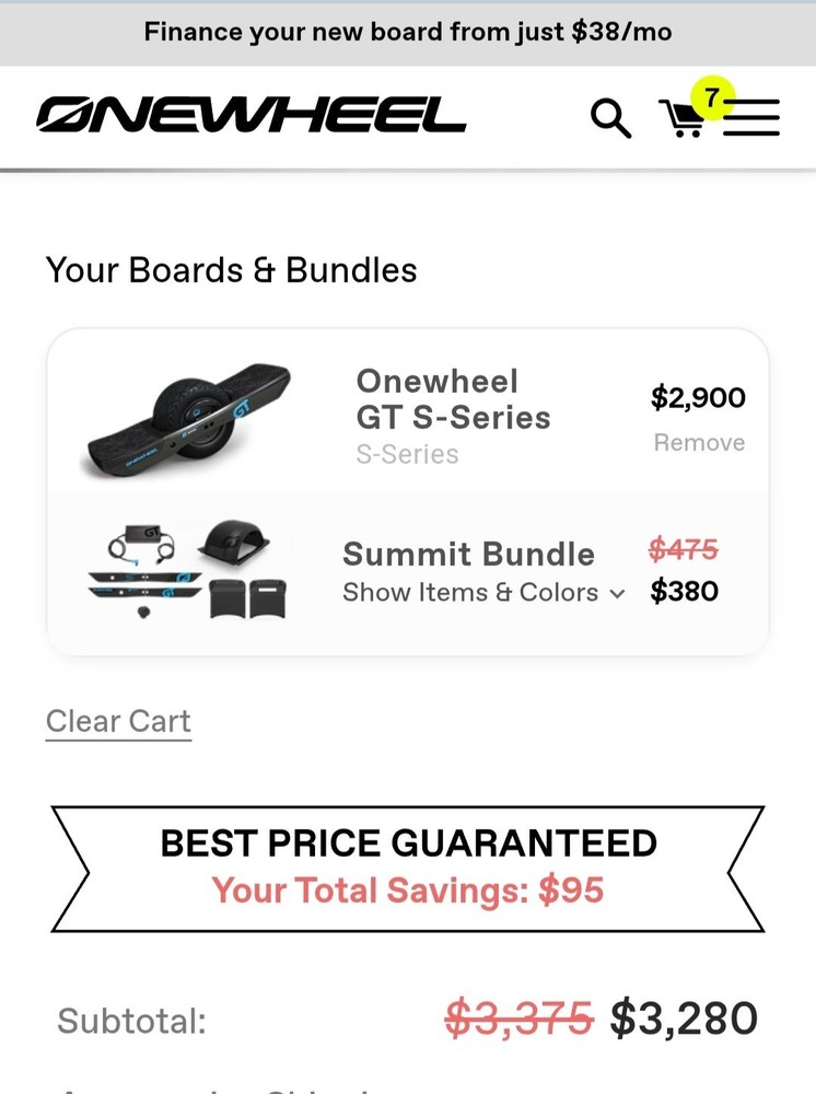 Onewheel GTS Series Summit Bundle