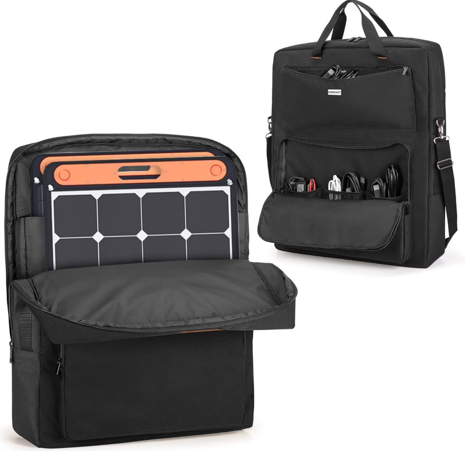Solar Panel Carry Case Bag for Jackery EcoFlow Bluetti 100W Foldable Panel
