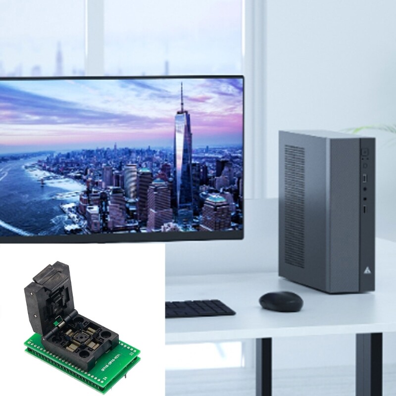 QFP48 to DIP48 Adapter Socket with Stable Connection