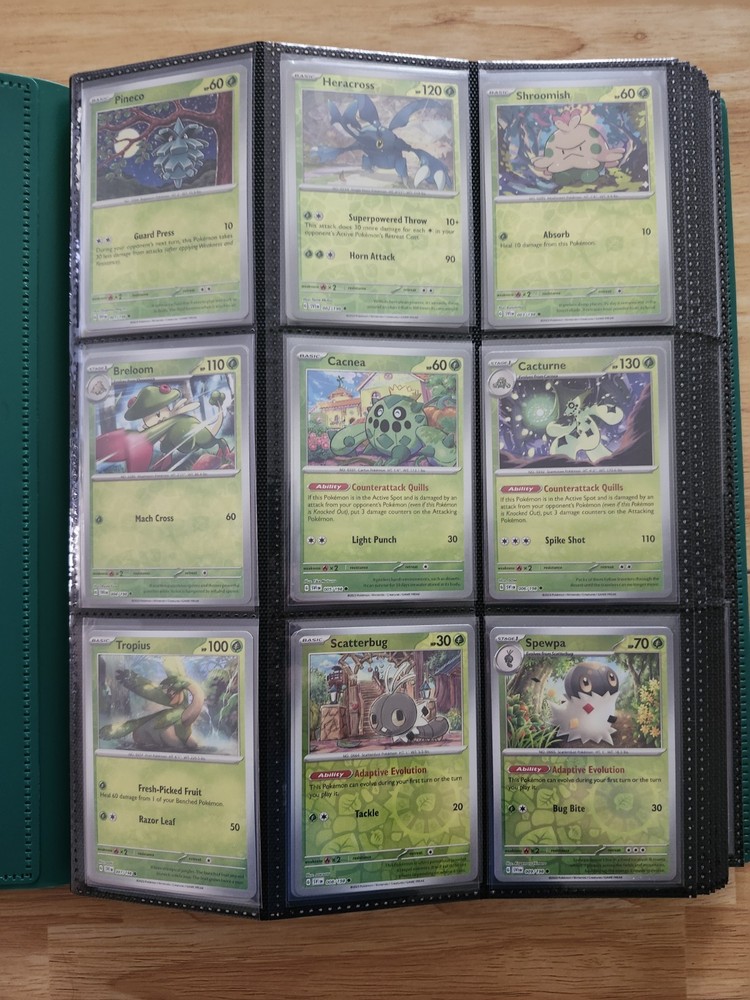 Pokemon Scarlet Violet Base Set Complete Master Set w/ Reverse Holos & Binder NM