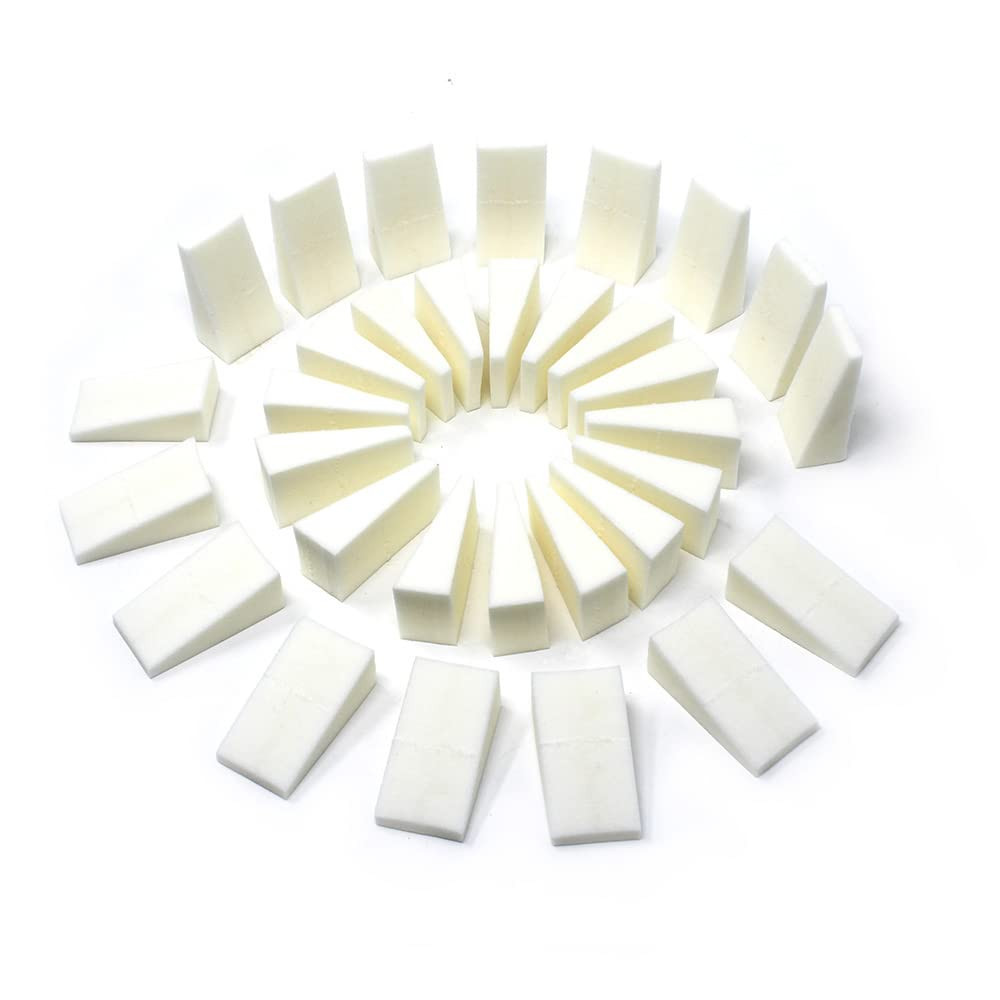 Cosmetic Rectangular Foam Wedges for Makeup Application and Blending, 192 Count