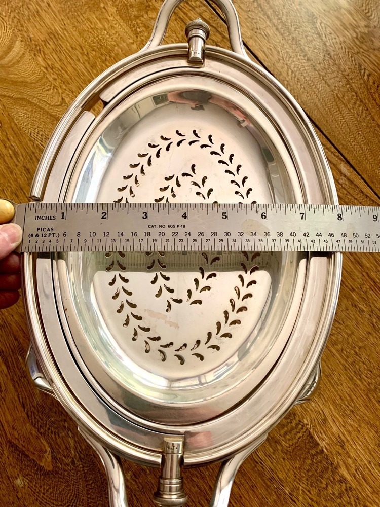 Goldsmiths & Silversmiths Silver-Plate Rotating Dome Server Regent Plate