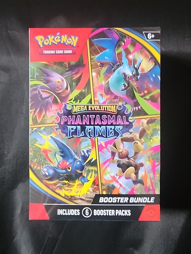Pokemon TCG Mega Evolution Phantasmal Flames Booster Bundle Sealed