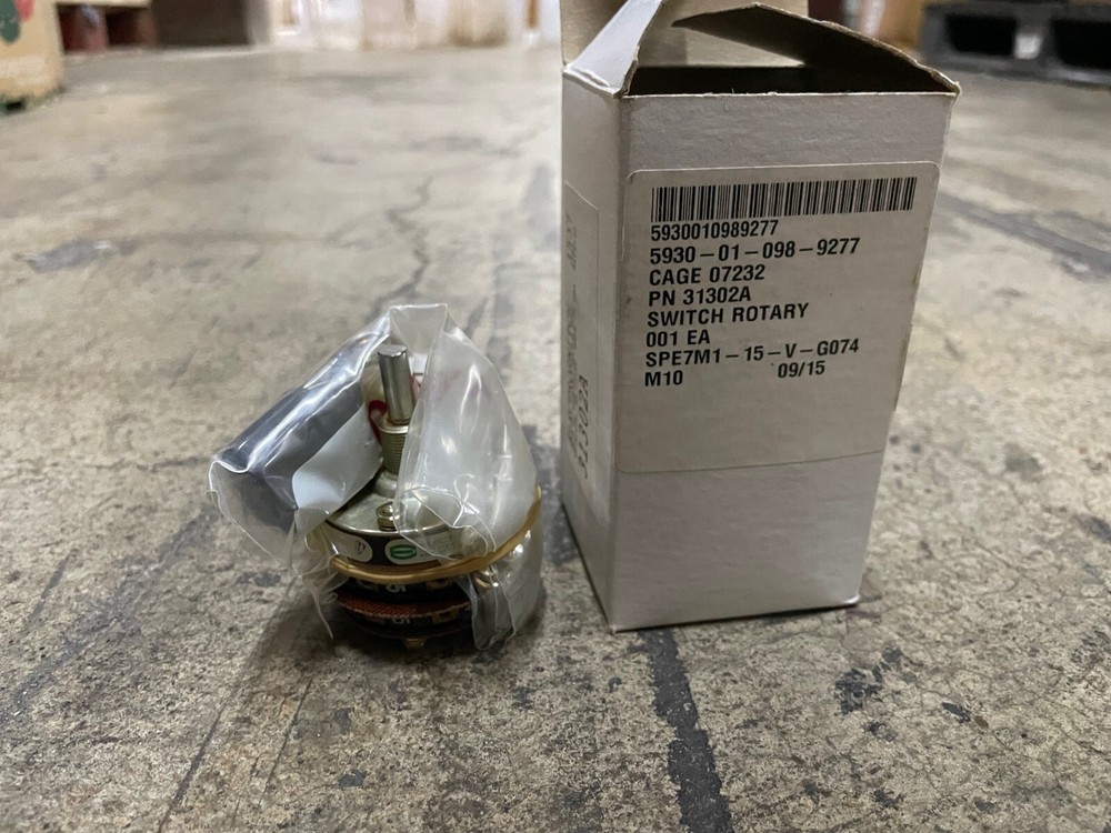 ElectroSwitch 31302A Rotary Switch, 8 Position, 45 °, 10 A, 600v