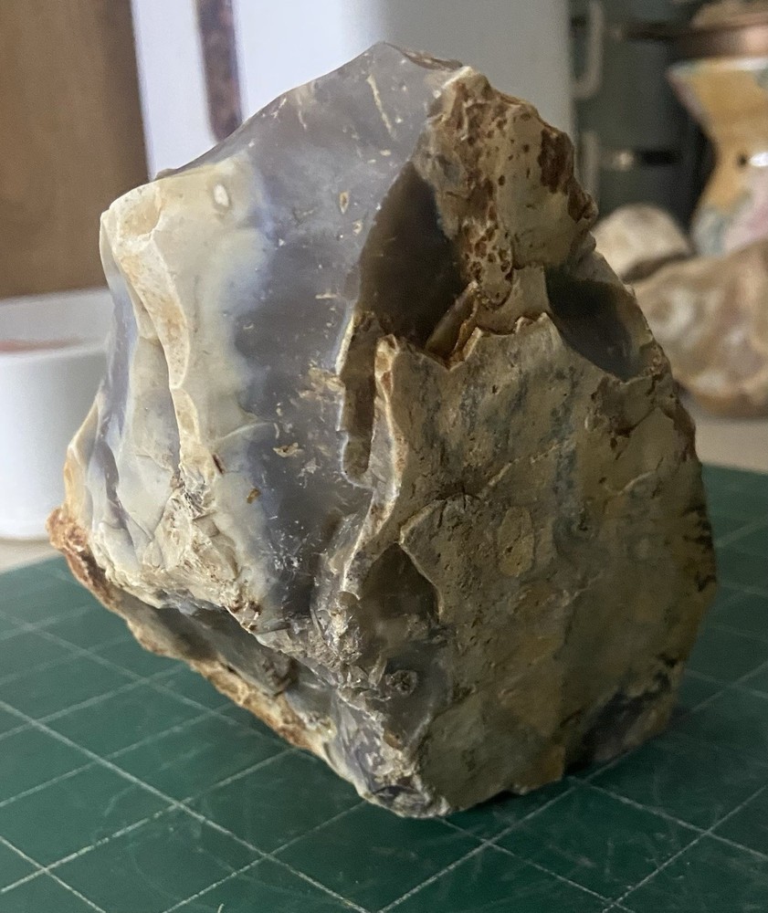 Huge 3.27lb Georgetown Flint Rock TX Quality Knapping 2 Flat Edges Nice Corner